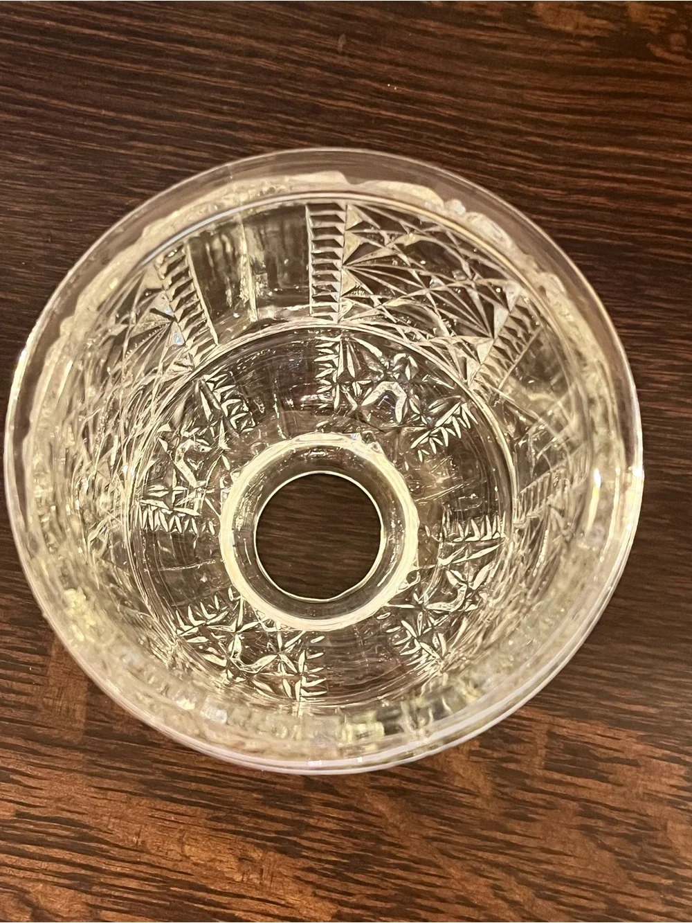 Vintage Indiana Glass Stars & Bars Fairy Lamp